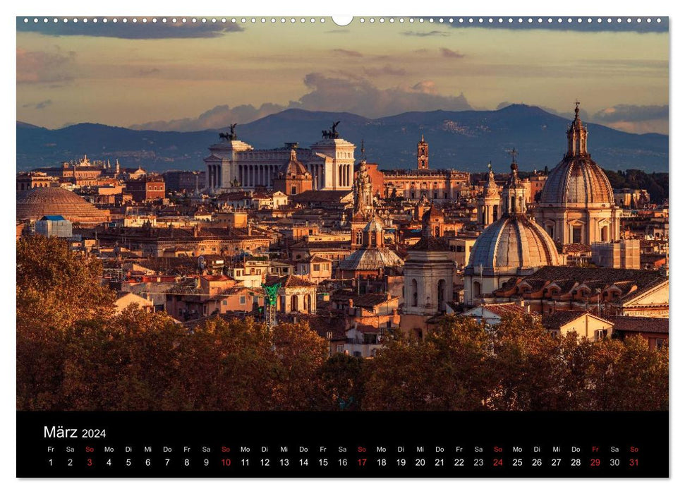 Rome – Impressions de la Ville éternelle (Calvendo Premium Wall Calendar 2024)