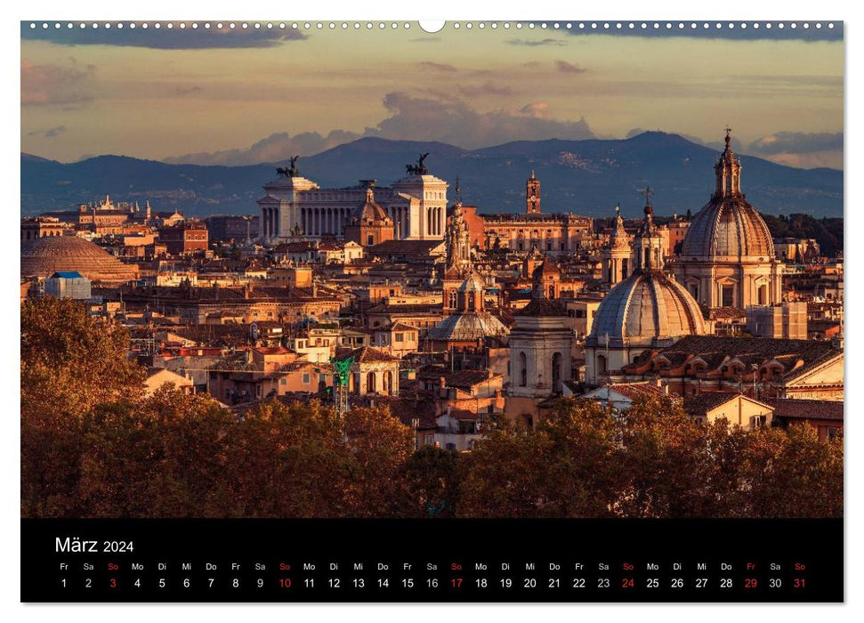 Rome - Impressions from the Eternal City (CALVENDO Premium Wall Calendar 2024) 