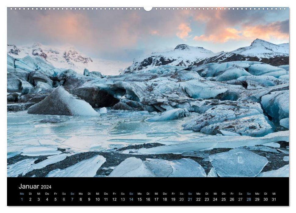 Dream destination Iceland 2024 (CALVENDO Premium Wall Calendar 2024) 