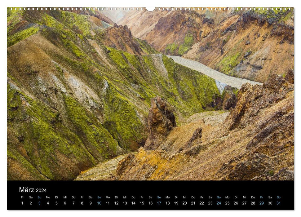 Dream destination Iceland 2024 (CALVENDO Premium Wall Calendar 2024) 