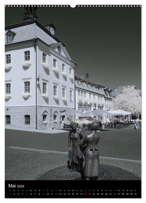 Photographie infrarouge 3 de Kurt Lochte - Bad Salzungen (Calendrier mural CALVENDO 2024) 