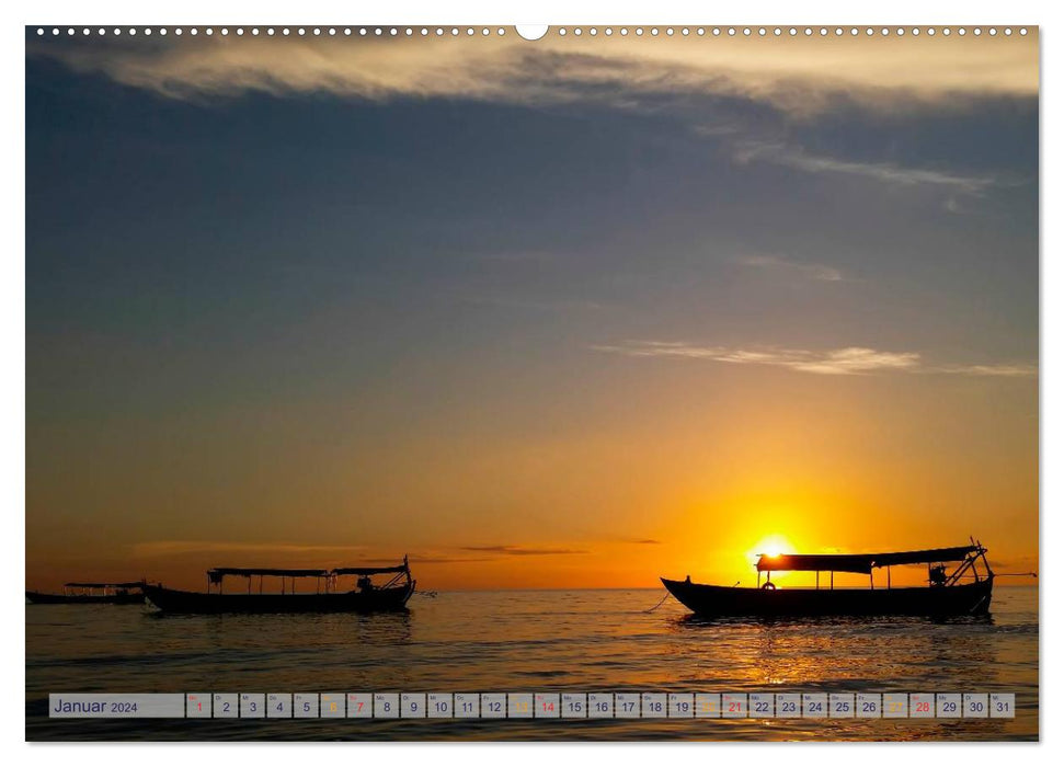 Kalender - Fotos selbst einkleben und selbst gestalten (CALVENDO Premium Wandkalender 2024)