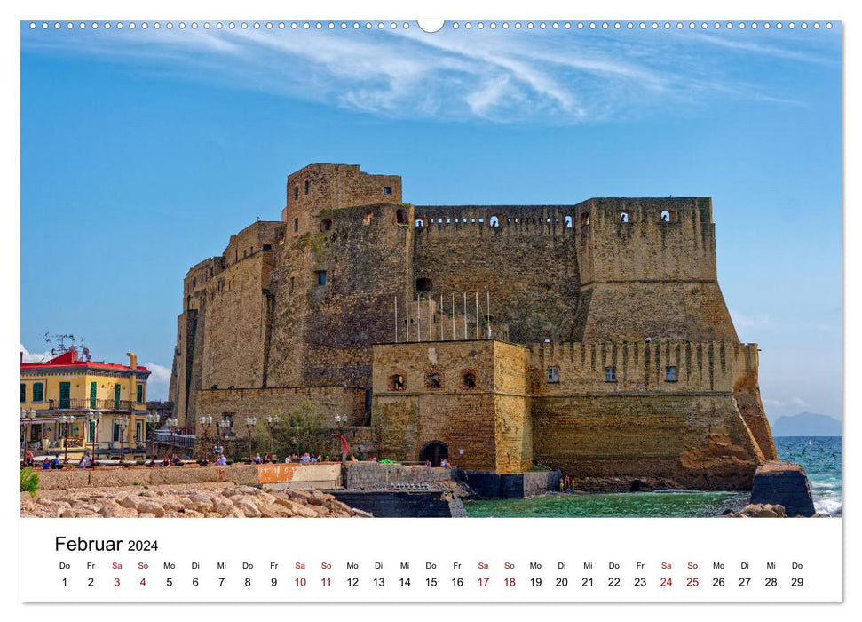 Neapel - Wunderschöne Ansichten der italienischen Küstenstadt (CALVENDO Premium Wandkalender 2024)