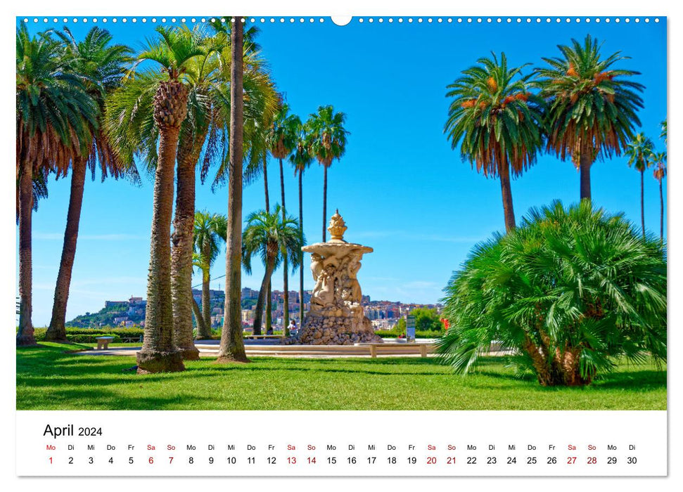 Naples - Beautiful views of the Italian coastal city (CALVENDO Premium Wall Calendar 2024) 