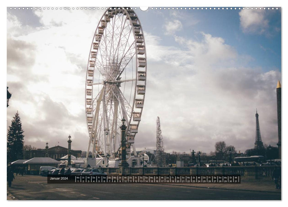 Paris - from a different perspective (CALVENDO Premium Wall Calendar 2024) 