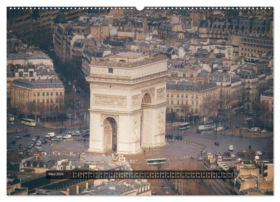 Paris - from a different perspective (CALVENDO Premium Wall Calendar 2024) 