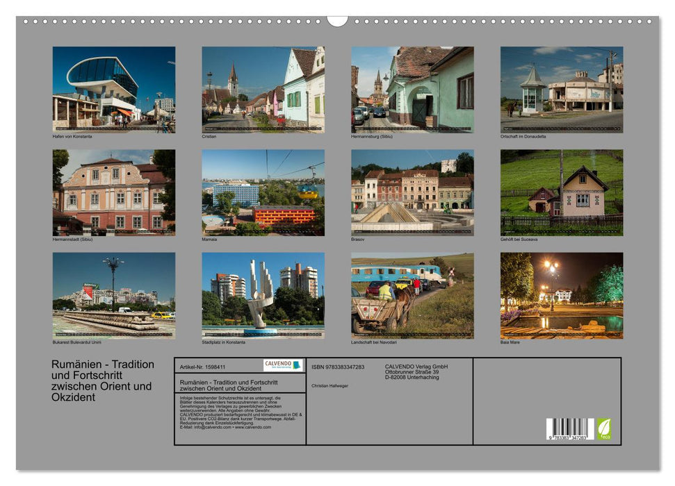 Romania - tradition and progress between Orient and Occident (CALVENDO wall calendar 2024) 