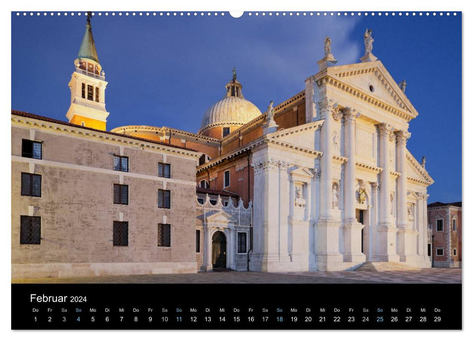 Venice at Night 2024 (CALVENDO Premium Wall Calendar 2024) 