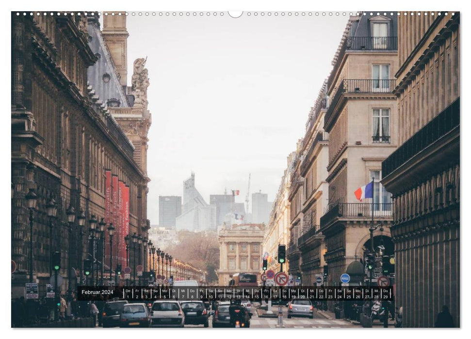 Paris - unique moments (CALVENDO Premium Wall Calendar 2024) 