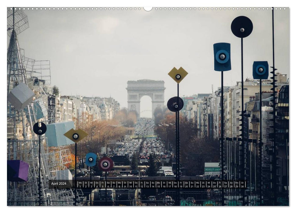 Paris - einzigartige Augenblicke (CALVENDO Premium Wandkalender 2024)