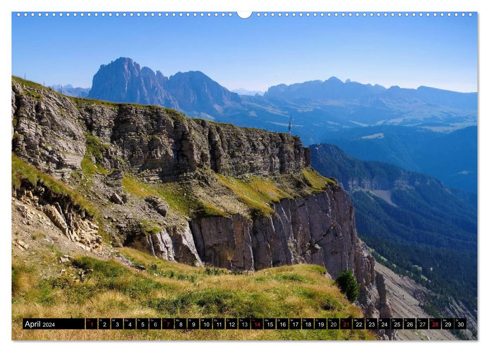 The Val Gardena - In the heart of the Dolomites (CALVENDO wall calendar 2024) 