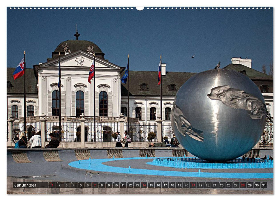 Donaumetropole Bratislava (CALVENDO Premium Wandkalender 2024)