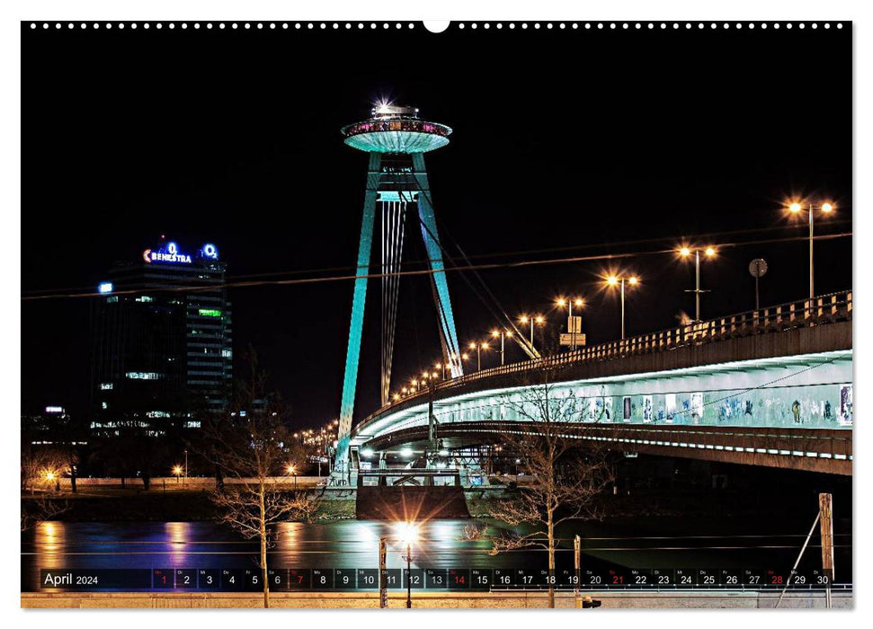 Danube metropolis Bratislava (CALVENDO Premium Wall Calendar 2024) 