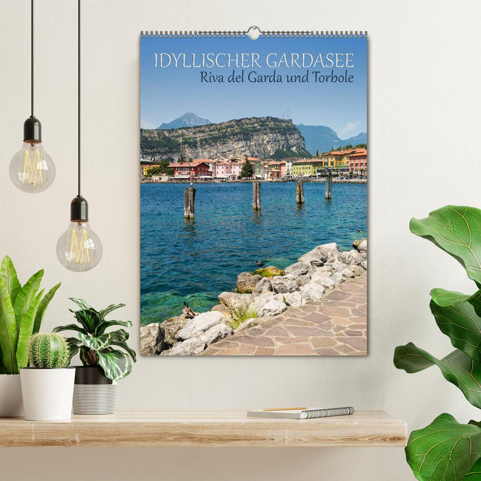 IDYLLISCHER GARDASEE Riva del Garda und Torbole (CALVENDO Wandkalender 2024)