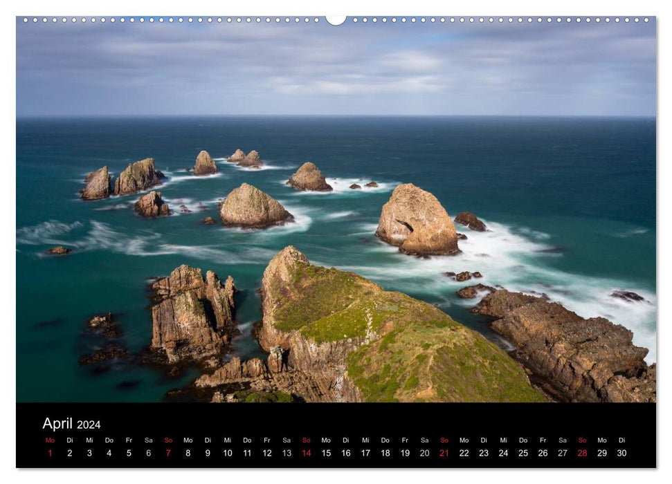 Île du Sud – Île du Sud de la Nouvelle-Zélande (Calvendo Premium Wall Calendar 2024) 