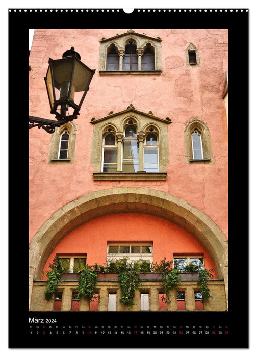 Alleys and towers in Regensburg (CALVENDO Premium Wall Calendar 2024) 