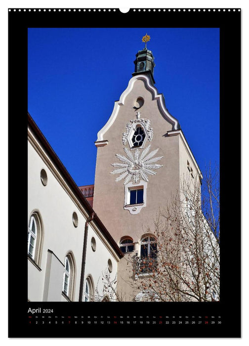 Gassen und Türme in Regensburg (CALVENDO Premium Wandkalender 2024)