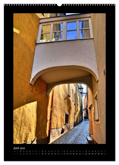 Alleys and towers in Regensburg (CALVENDO Premium Wall Calendar 2024) 
