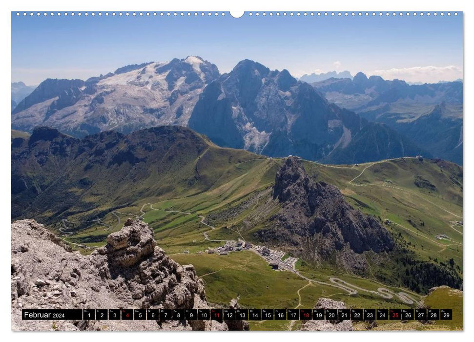 Sella Group - Fantastic views in the Dolomites (CALVENDO wall calendar 2024) 