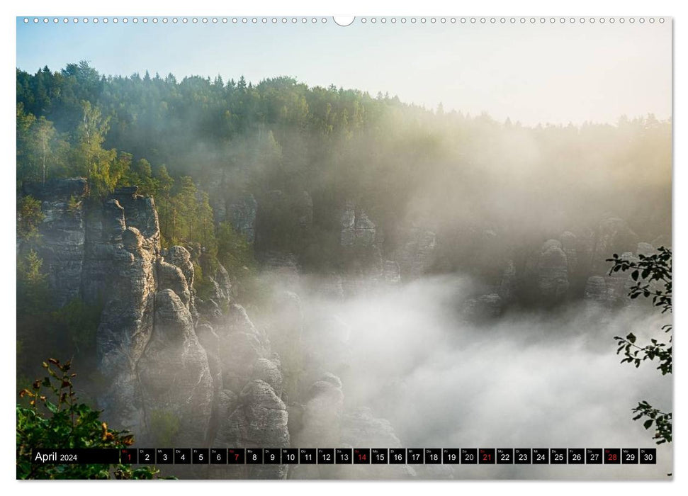 Pictures from the Saxon Switzerland National Park (CALVENDO wall calendar 2024) 