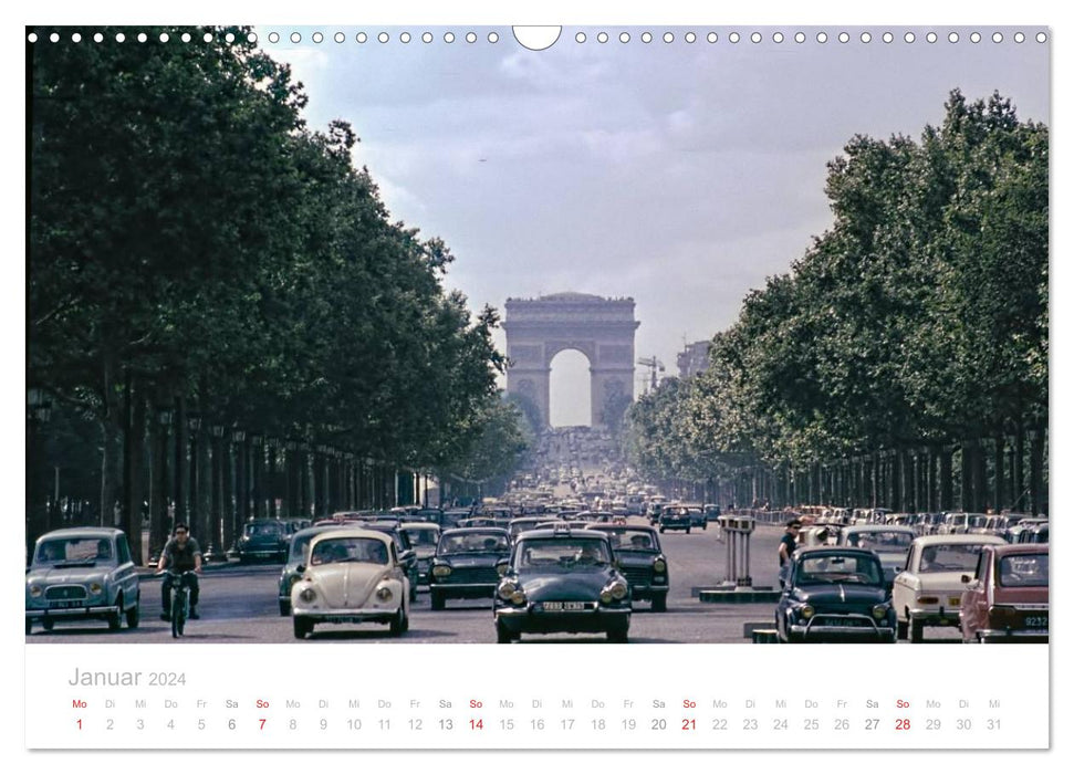 Paris - Historische Ansichten (CALVENDO Wandkalender 2024)
