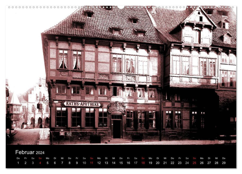 Vitrine d'Hildesheim vers 1900 (calendrier mural CALVENDO Premium 2024) 