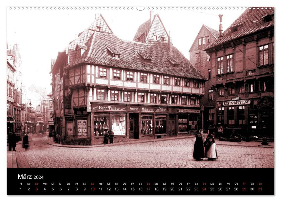 Hildesheimer Schaufenster um 1900 (CALVENDO Premium Wandkalender 2024)