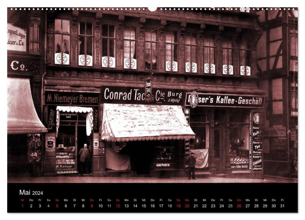 Hildesheim shop window around 1900 (CALVENDO Premium wall calendar 2024) 