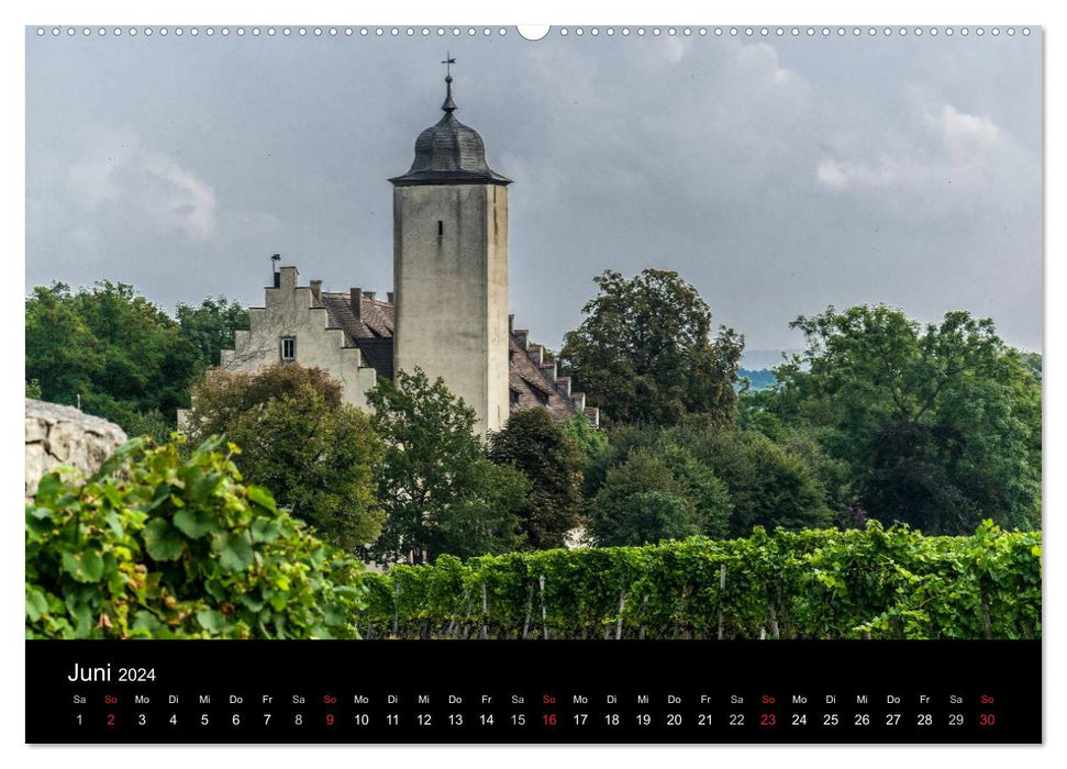 Sommerach - Perle der Mainschleife (CALVENDO Premium Wandkalender 2024)