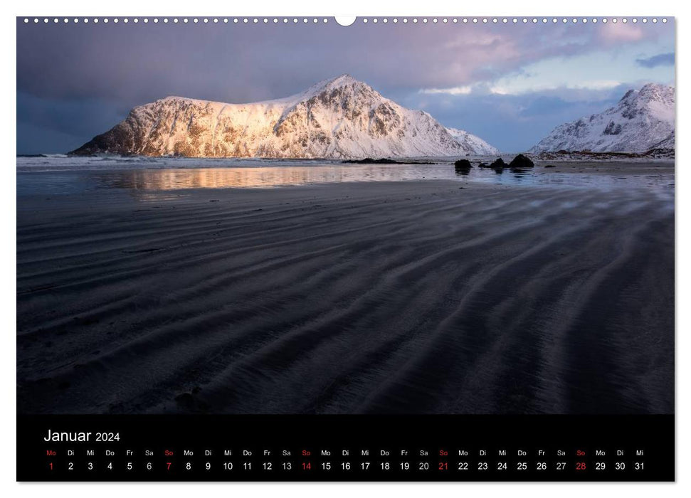 Lofoten Land of Light (CALVENDO Premium Wall Calendar 2024) 