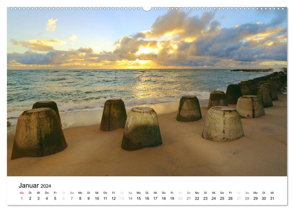 Sylt, der nordfriesische Inseltraum (CALVENDO Premium Wandkalender 2024)