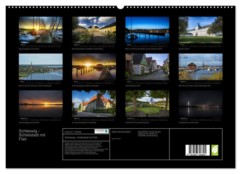 Schleswig - Schleistadt with flair (CALVENDO Premium Wall Calendar 2024) 