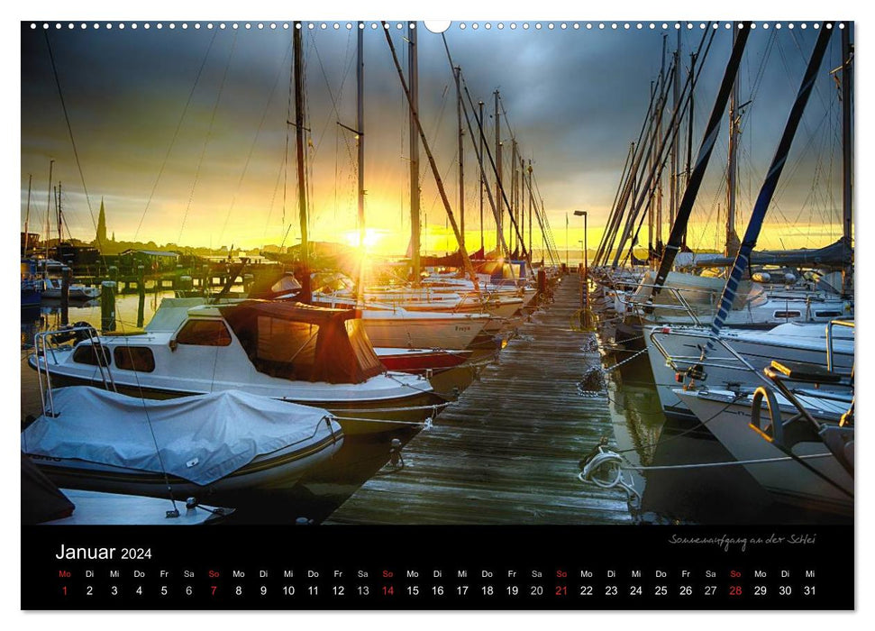 Schleswig - Schleistadt avec style (Calendrier mural CALVENDO Premium 2024) 