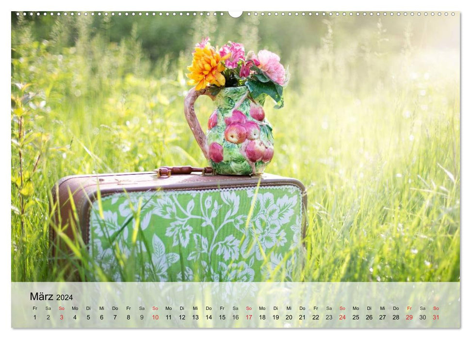 Country house romance. The colors of summer (CALVENDO Premium Wall Calendar 2024) 