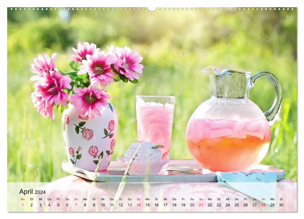 Landhaus-Romantik. Die Farben des Sommers (CALVENDO Premium Wandkalender 2024)