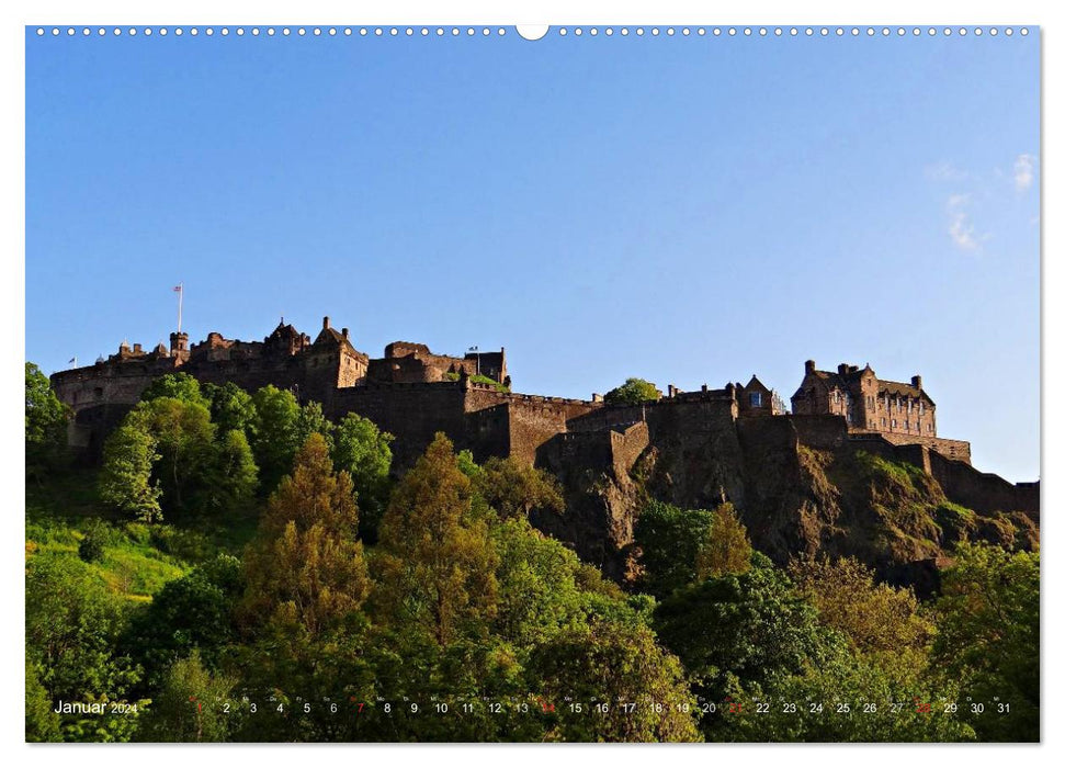 Edinburgh - Dùn Èideann (CALVENDO Premium Wall Calendar 2024) 