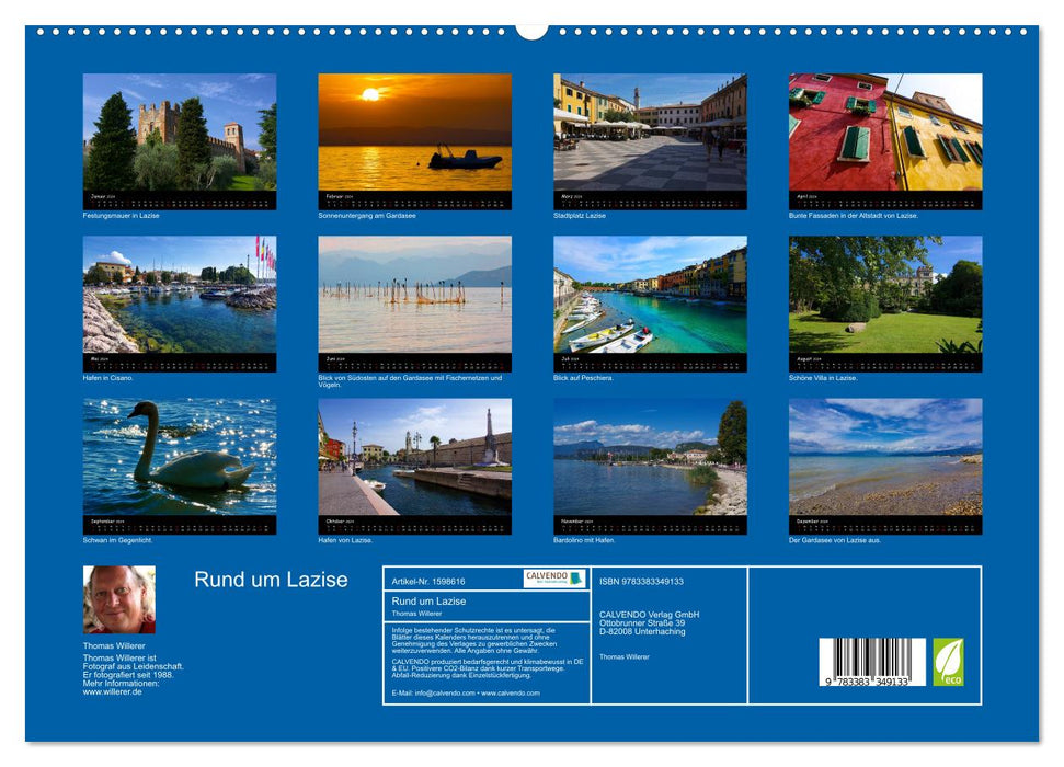 Lazise und Umgebung (CALVENDO Premium Wandkalender 2024)