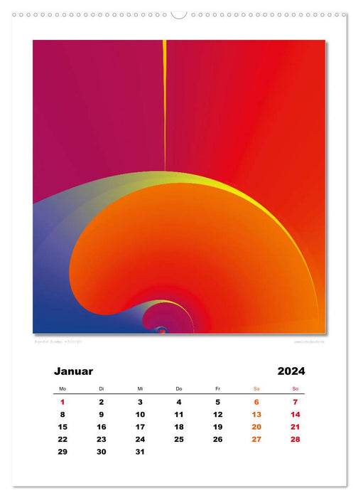Ästhetisches Chaos - Morgenröte (CALVENDO Wandkalender 2024)