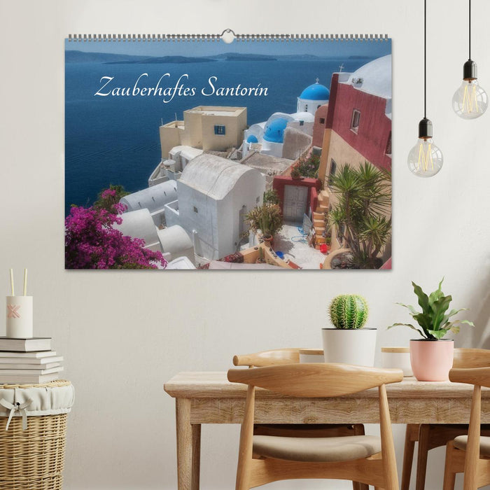 Santorin magique (Calendrier mural CALVENDO 2024) 