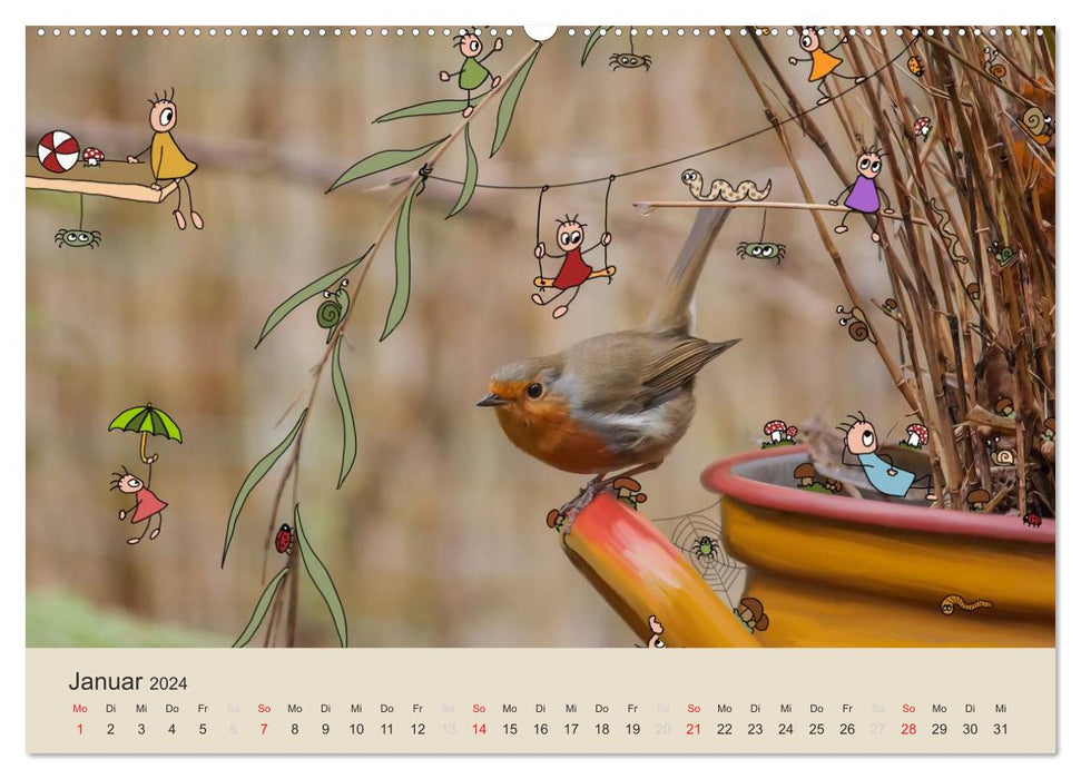 The life of the little pankies (CALVENDO Premium wall calendar 2024) 