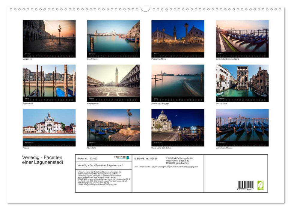 Venice - facets of a lagoon city (CALVENDO wall calendar 2024) 