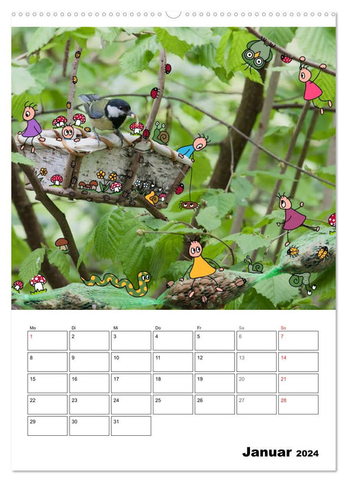 The funny world of little pankies (CALVENDO wall calendar 2024) 