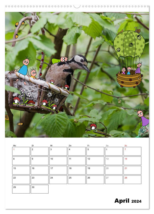 The funny world of little pankies (CALVENDO wall calendar 2024) 