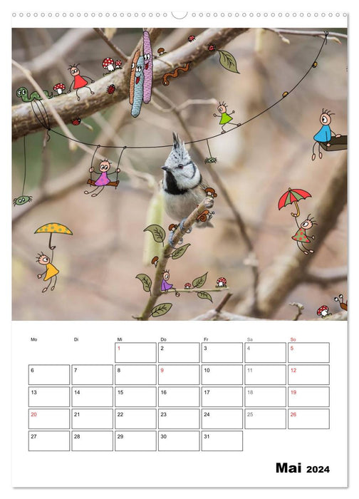 The funny world of little pankies (CALVENDO wall calendar 2024) 
