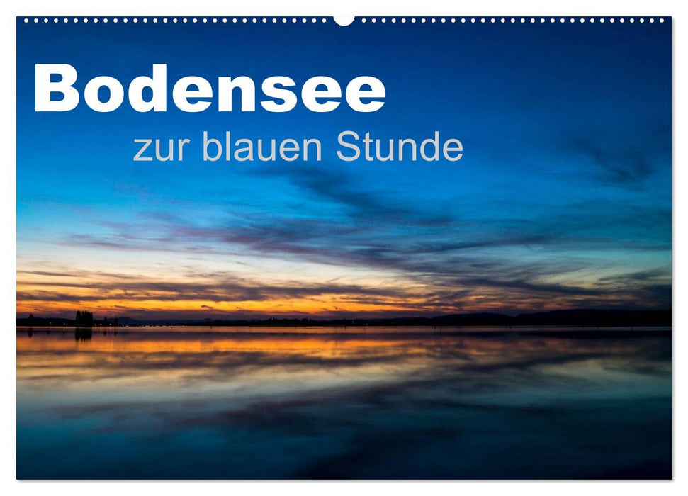 Bodensee zur blauen Stunde (CALVENDO Wandkalender 2024)