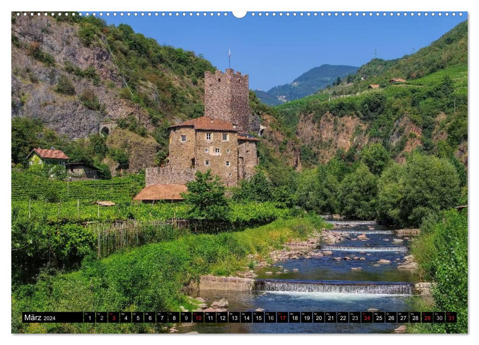 Bolzano - Tyrolean tradition with Mediterranean charm (CALVENDO wall calendar 2024) 