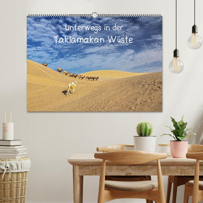 On the road in the Taklamakan desert (CALVENDO wall calendar 2024) 