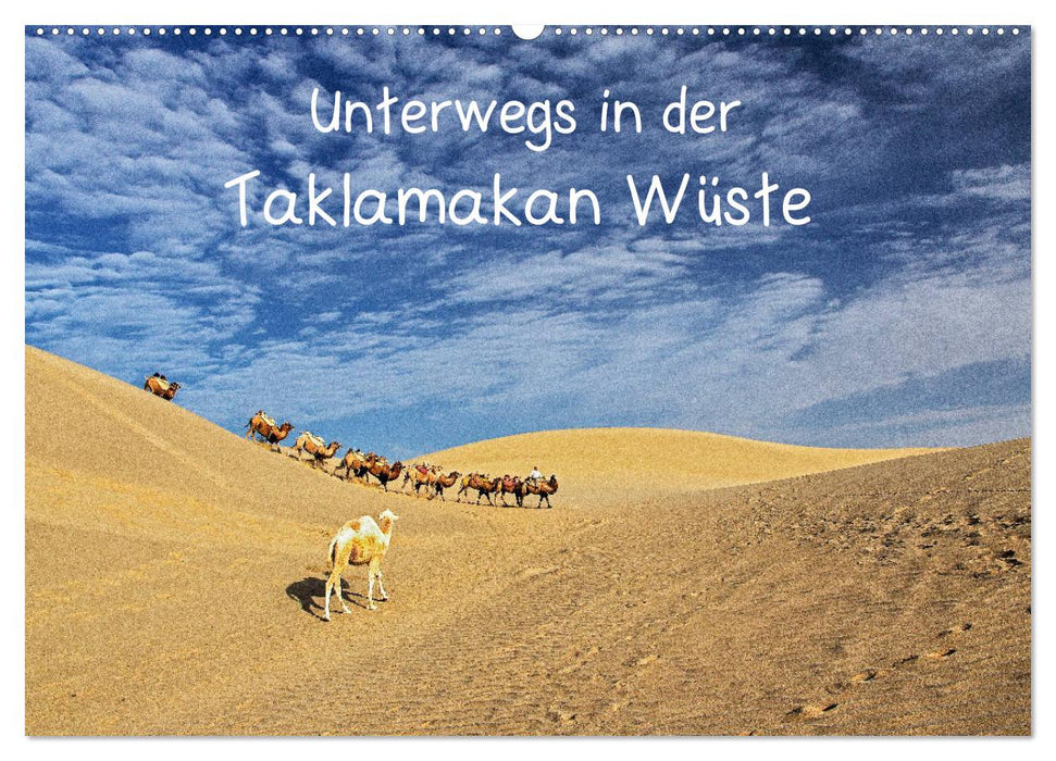 On the road in the Taklamakan desert (CALVENDO wall calendar 2024) 