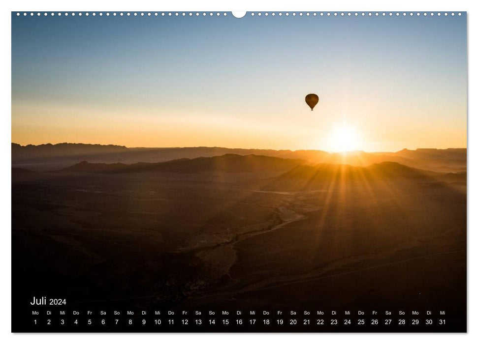 Im Ballon über dem Sossusvlei, Namibia (CALVENDO Premium Wandkalender 2024)