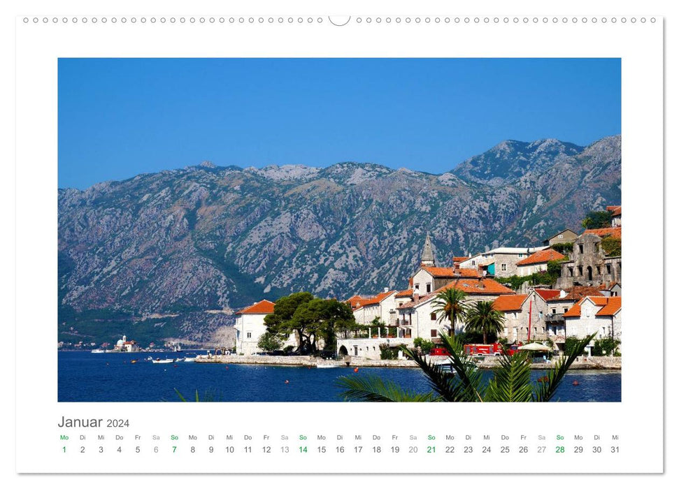 Fantastic Montenegro - Discover the pearl of the Adriatic in southern Europe (CALVENDO Premium Wall Calendar 2024) 